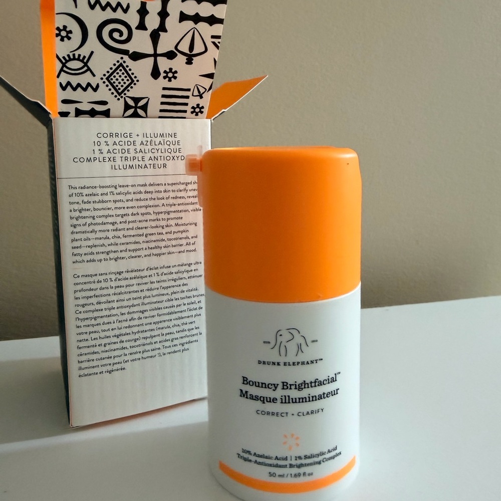 Drunk Elephant Bouncy Brightfacial Masque Illuminateur - Correct + Clarify
